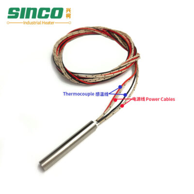 Electric Induction Heating Cartridge Heaters with Thermocouple