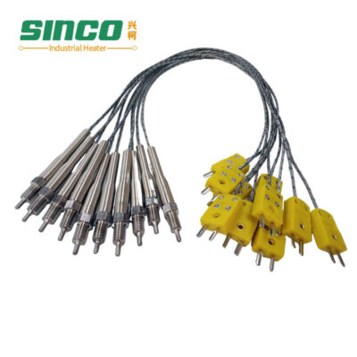3 Wire 4 Wire Stainless Steel Probe Rtd Thermocouple Temperature Sensor PT100
