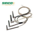 L Shape Cartridge Heater Rod Heating Element with Metal Braid Lead Wire